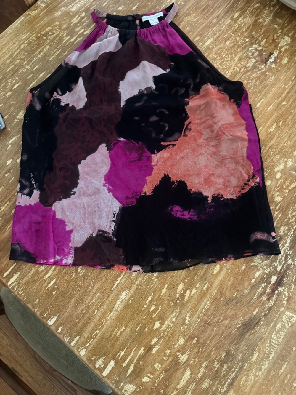 Diane Von Fustenberg floral silk tank